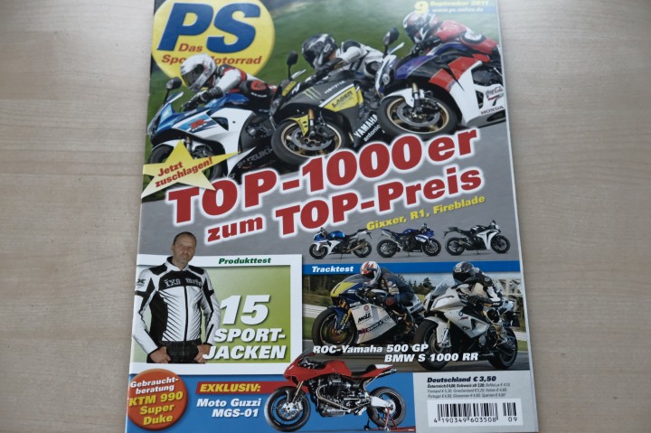 Deckblatt PS Sport Motorrad (09/2011)